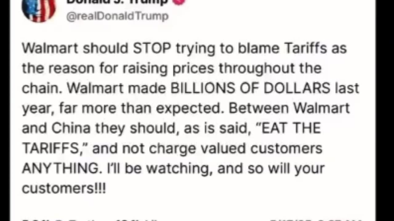 🔥 TRUMP BLASTS WALMART: Price Hikes Blamed on Tariffs While Pandemic Cuts STILL Cripple 24/7 Access