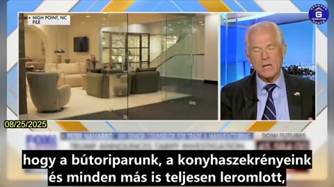 【HU】Peter Navarro dicséri Trumpot a bútoripari termékekre kivetett vámokért