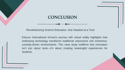 Case Study: Educon International School Uses Virtual Reality for Science Education
