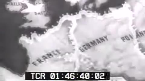 Allies Bomb Nazi Targets in France Netherlands WWII Newsreel PublicDomainFootage.com