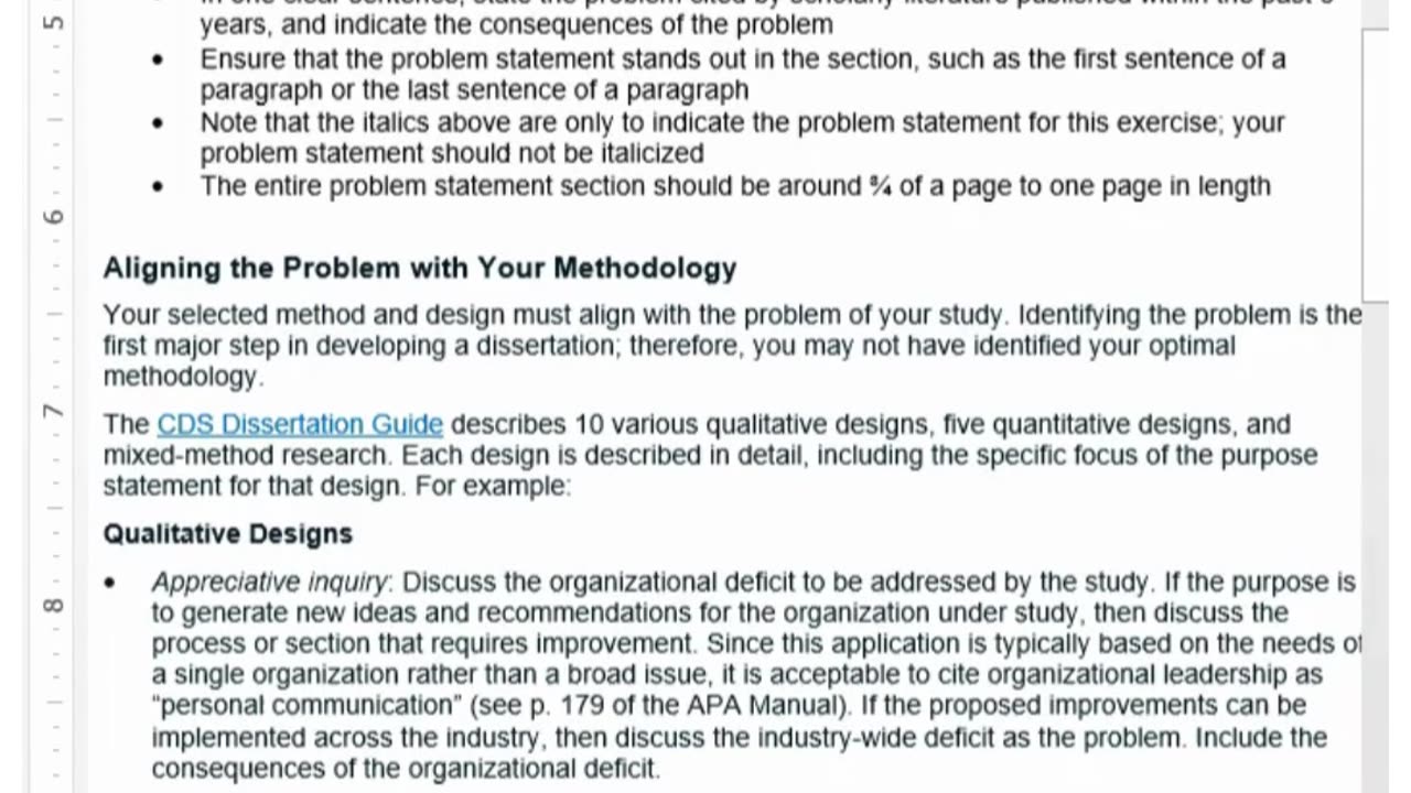 Problem statement Worksheet RES/709 v6, University of Phoenix #phdstudents