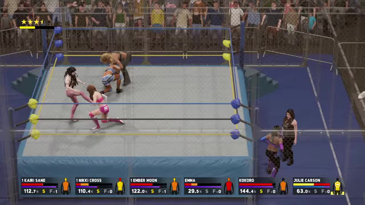 6 Woman Hell in a Cell Match