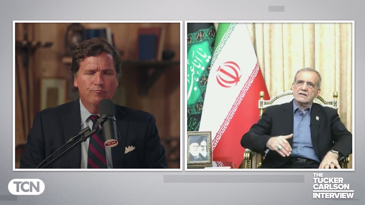 Tucker Carlson Interviews President of Iran Masoud Pezeshkian