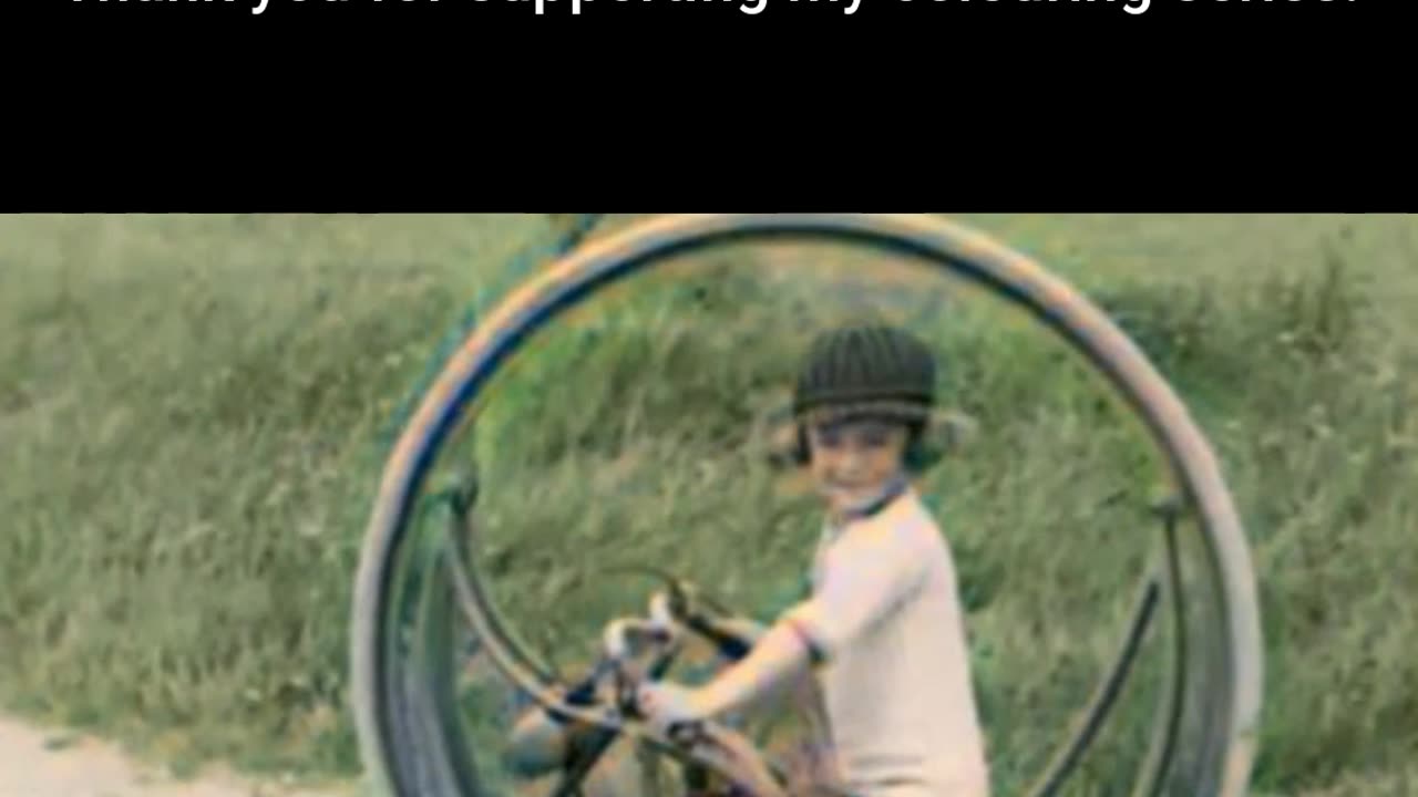 1927 Child Motor Wheel Test with Adult #ColourisedHistory