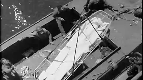 INVASION OF GUAM BOMBARDM... - INVASION OF GUAM BOMBARDMENT, EVACUATION OF CASUALTIES - 428-npc-5231