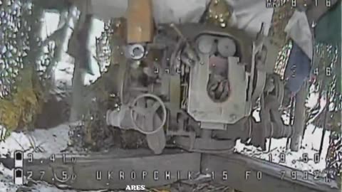 Ukrainian Drones Slam into Russian Artillery Base