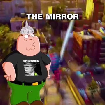 Family Guy explaining Hollywood Celebrities over a SpiderMan