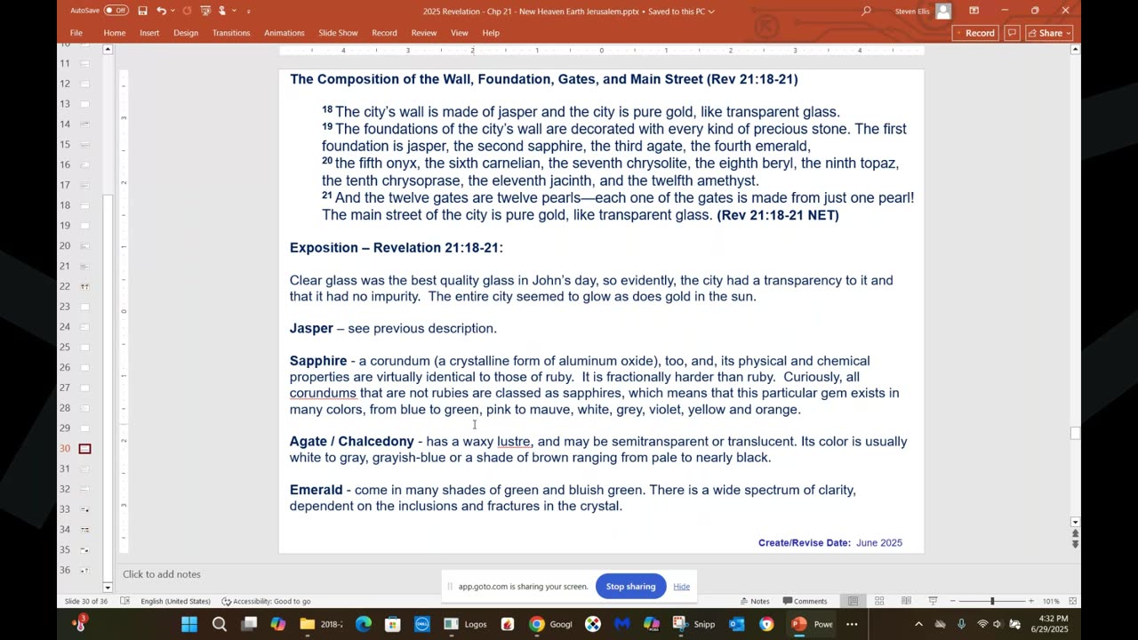 Revelation 21 – Part 2 conclusion