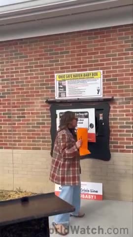 Meanwhile in Ohio, US “Open the door - place the infant inside”