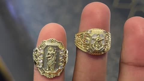 New 10K Gold St. Jude & Anchor ⚓️ Rings