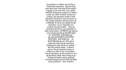 How to use a git repository as a svnexternal