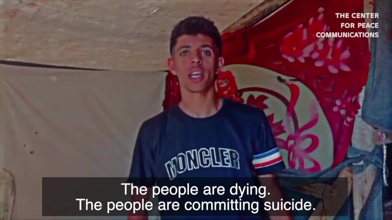 Palestinian in Gaza, The Americans gave us food, Hamas our leaders nothing