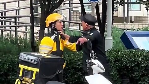 A man showed no respect for the traffic police