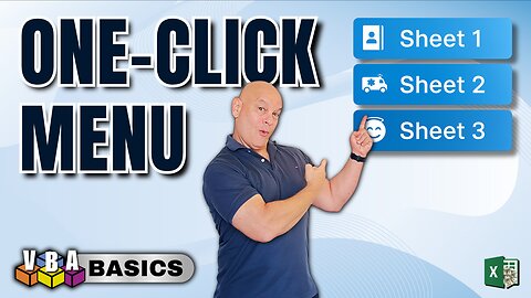 Create This One-Click Menu In Minutes In Excel (With Or Without VBA)