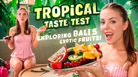 Trying Balinese Fruits- Tasting with Eva