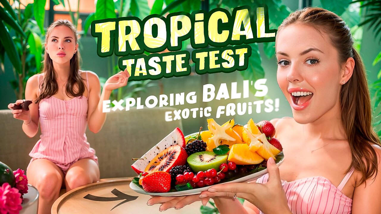 Trying Balinese Fruits- Tasting with Eva