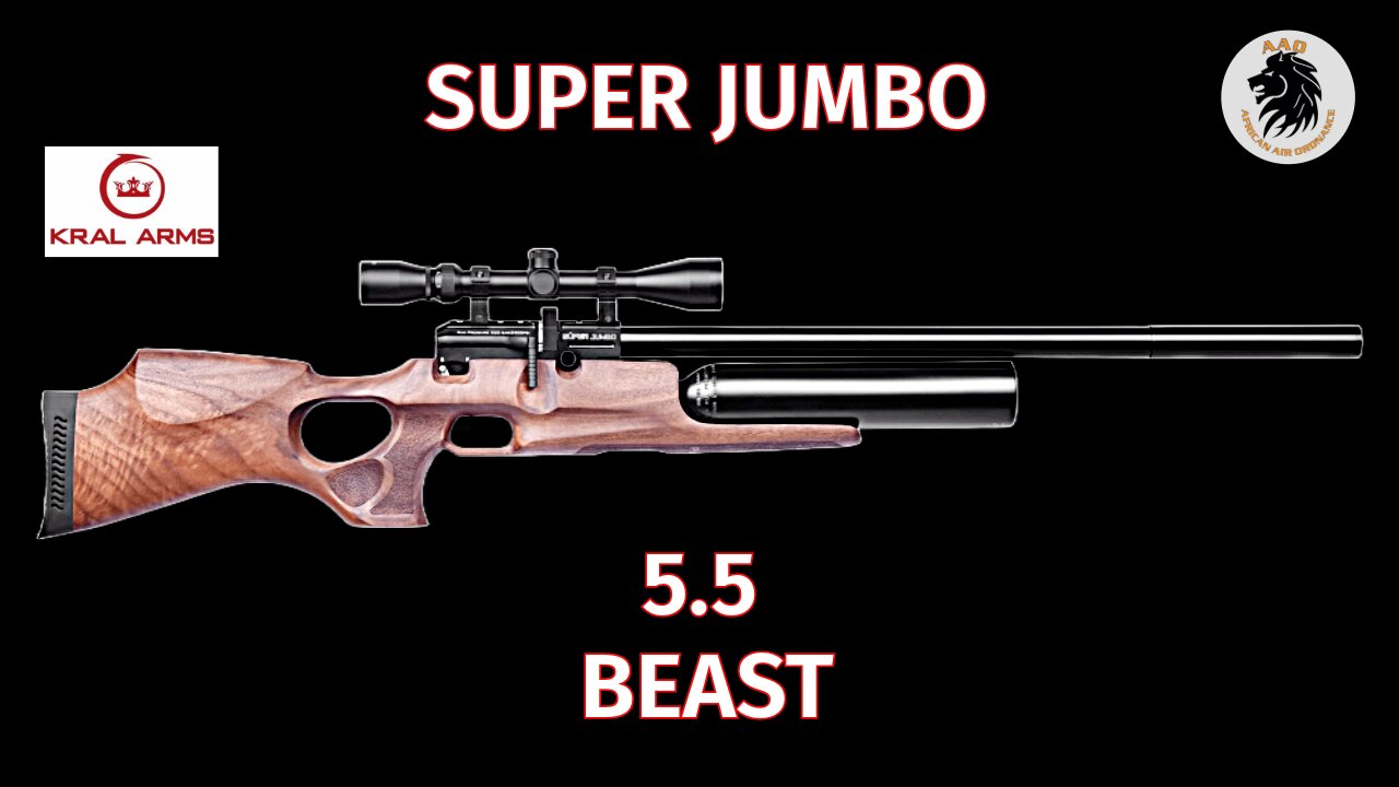 Kral Super Jumbo Beast in 5.5mm Upgrade with AAO 4500 psi Magnum valve Hn 40gn .217 hp slugs