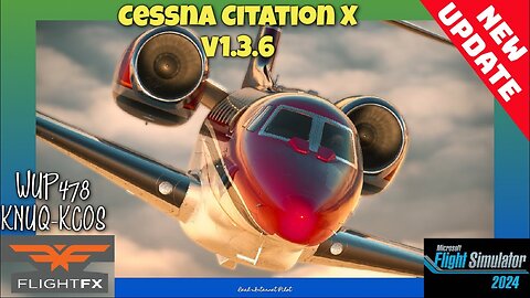 NEW UPDATE🔷V1.3.6 Flight FX C750🔷Cruising High & Dry at 41,000 FT🔷KNUQ-KCOS🔷MSFS2024 Maybe ASMR