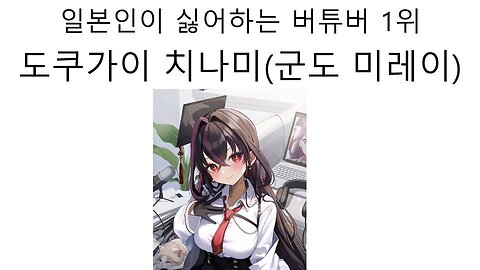 일본인이 싫어하는 버튜버 1위 도쿠가이 치나미(군도 미레이)