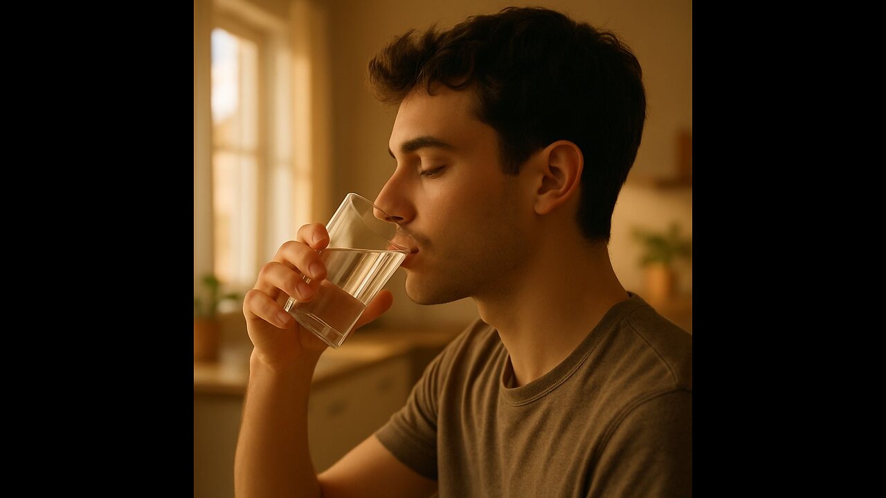 What's the secret behind that? Start your day with a glass of water.