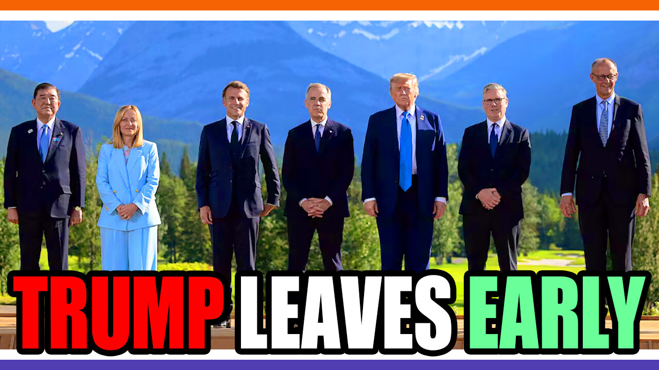 🔴LIVE: Trump Leaves G7 Early, US Media Tips Off Iran, Terrorist Group Headed To The G7 🟠⚪🟣