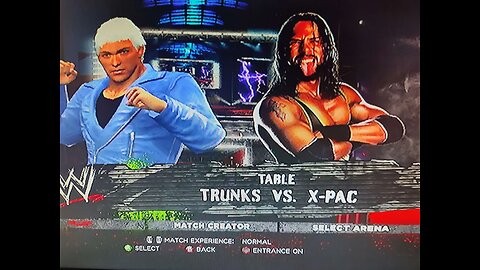 TRUNKS vs X-PAC TABLES MATCH (LWWR WWE 13)