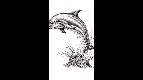 🎨 "I’m not just jumping—I’m flying straight into the universe!" 🐬🌌✨