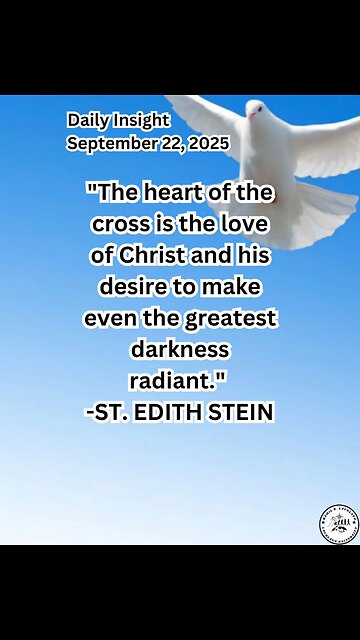 Daily Insight September 22, 2025 #faith #saint #Insight