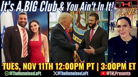 WH Hosts Syrian-ISIS Leader, 40-Day Gov Shutdown Uniparty SCAM, Kash Patel's GF Files 5M Lawsuit, Laura Loomer Says DEFUND Israel? Ms Rachel Parody Video ATTACK | THL Ep 146 FULL