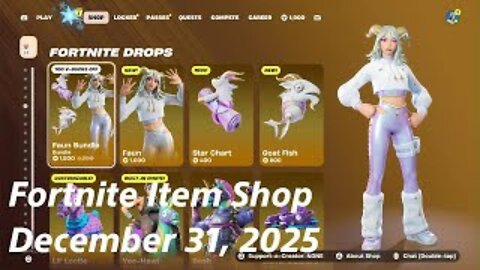 Fortnite Item Shop|December 31, 2025(*New* Faun Bundle)