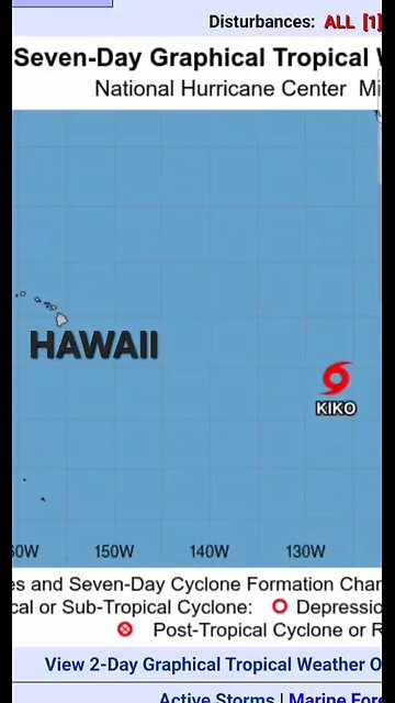 Kiko to intensify MAJOR HURRICANE heading towards HAWAIIAN ISLANDS!