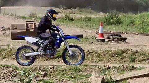 Motocross on a Yamaha 250 Motorbike