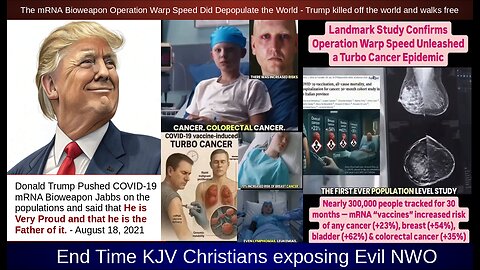 Operation Warp Speed Did Depopulate the World - Trump killed off the world and walks free