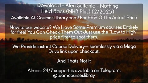 Download - Alen Sultanic - Nothing Held Back (NHB Plus) (2/2025)