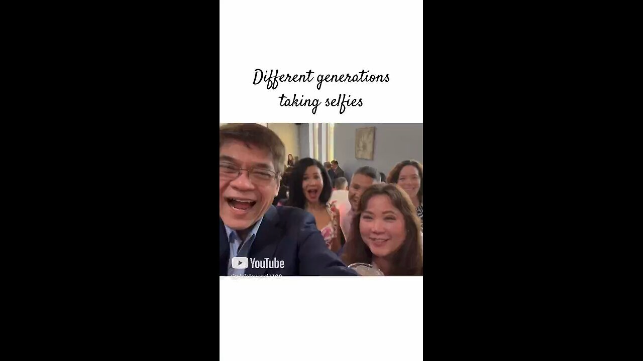 Different Generations Taking a Group Selfie