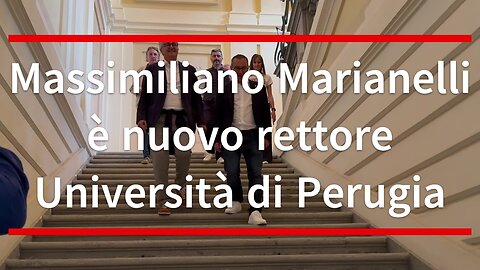Massimiliano Marianelli è nuovo rettore Università di Perugia