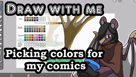 Draw with me . picking colors for my comics
