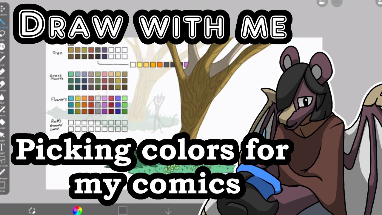 Draw with me . picking colors for my comics