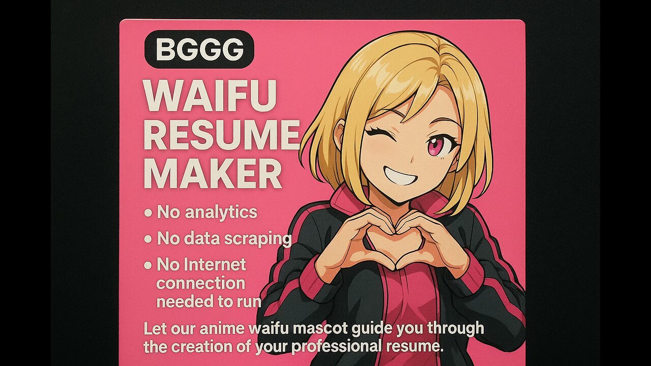 WAIFU RESUME MAKER