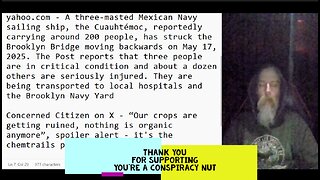 Mexican Navy sailing ship hits Brooklyn Bridge, Fruit trees dying, Joe Biden now has Prostate Cancer