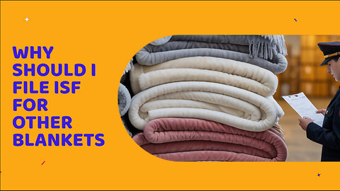 Why Should I File ISF For Other Blankets