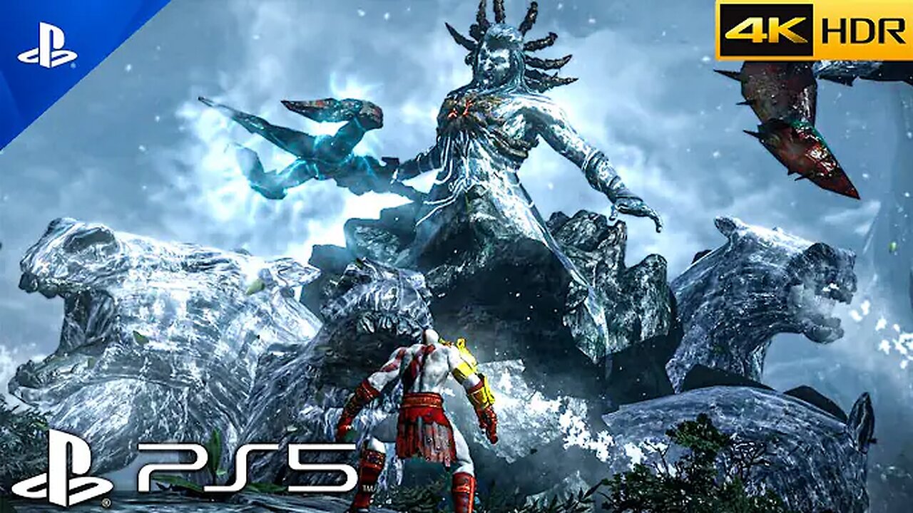 (PS5) GOD OF WAR 3 REMASTERED - Kratos vs Poseidon ULTRA High Graphics Gameplay [4K 60FPS HDR]