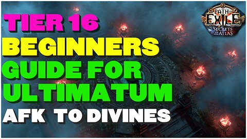 [POE 3.26] How To AFK In Ultimatums! What You Need To Know To Win Ultimatum ALMOST Every Time!