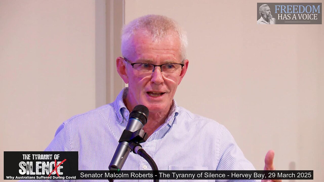 Senator Malcolm Roberts addresses The Tyranny of Silence seminar - 29 March 2025