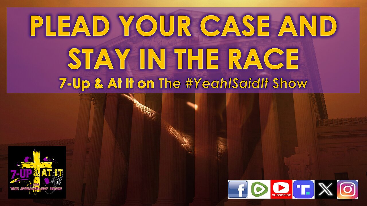 WORD OF THE DAY: 2 CORINTHIANS 7:2 - PLEAD YOUR CASE AND STAY IN THE RACE