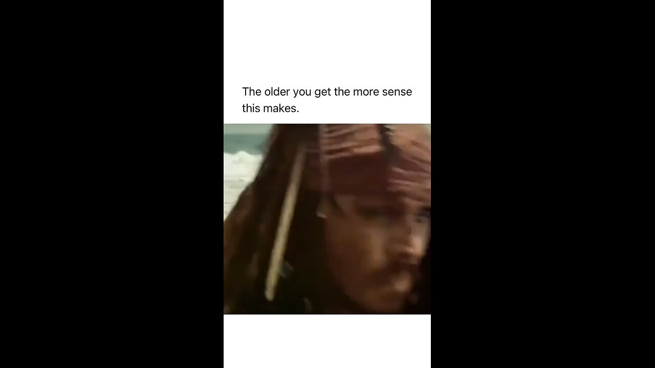 The older you get the more sense this makes.