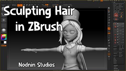Sculpting Hair in ZBrush - Nodnin Studios