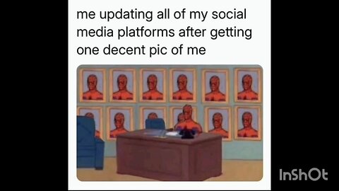 me updating all of my social media platforms after getting one decent pic of me.