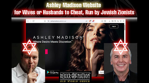 Jewish Zionism Ashley Madison Website for Wives or Husbands to Cheat, Run by Jewish Zionists