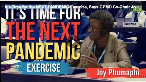 "Next Pandemic Exercise: Time has Come"